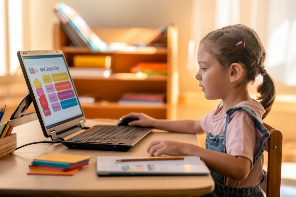 Spielerischer AFS-Test am Computer: Präzise Analyse von Legasthenie und Dyskalkulie bei Kindern in Salzburg – individuell abgestimmt und effektiv.